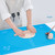 Kitchen Thicken Silicone Rolling Dough Pad Baking Mat with Scales DIY Baking ToolsBlue 40x50cm
