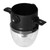 304 Stainless Steel Coffee Filter with Transparent Plastic PP Cup Portable Coffee Dripper for Outdoor
