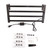 Thermostatic Towel Rack Digital Display Punching Free Wall Mounted Electric Heated Towel Shelf US Plug 110V