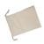 Household Plain Cotton Drawstring Storage Laundry Sack Stuff Bag for Travel Home Use 15 * 20CM