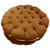 Cookie Cushion Cute Soft Breathable PP Cotton Filling Seating Cushion for Dormitory Bedroom Bedside 450g Chocolate