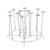 Skewer Stand Stainless Steel Vertical Barbecue Skewers Holder Fryer Accessories for 6 Quart Fryer