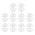 10 Pairs Fillable Clear Plastic Ball DIY Wedding Christmas Tress Decorations Hanging Ornament