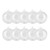 10 Pairs Fillable Clear Plastic Ball DIY Wedding Christmas Tress Decorations Hanging Ornament
