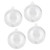 10 Pairs Fillable Clear Plastic Ball DIY Wedding Christmas Tress Decorations Hanging Ornament