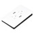 15A Wall Outlet Intelligent Electrical Socket Panel Concealed Installation