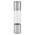2 in 1 Manual Grinder Stainless Steel Hand Garlic Pepper Spice Jar Grinder for Kitchen Use