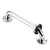 2PCS 40cm Bathroom Safety Handle Stainless Steel Thickened Shower Grab Bar for Home The Disabled Elderly