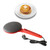 800W Electric Crepe Maker Machine Easy To Use Multifunction Portable Round Pancake Griddle for Home Use Red US Plug 110V