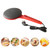 800W Electric Crepe Maker Machine Easy To Use Multifunction Portable Round Pancake Griddle for Home Use Red US Plug 110V