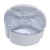 Plastic Divided Serving Tray Double Layer Divided Serving Dish Nut Platter Candy Snacks Dried Fruit Plate with Lid Blue