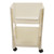 Movable Storage Rack Beige Rotatable Punching Free Large Capacity Movable Bookcase With Brake Pulley for Kitchen Bedroom Two Layers Without Cover/54x34.4x27.5CM/21.3xx13.5x10.8in
