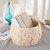 Cotton Rope Basket Woven Storage Box Round Colorful Decorative Dots Large Capacity with Lid for Laundry Towel Toy Eggs Small Items