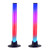 2Pcs Colorful Sound Pickup Lamps USB Desktop Atmosphere Light High-sensitivity Pickup Light Bar Fun Gaming