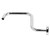 13in S Shape Shower Arm American Stainless Steel Shower Head Riser Extension Bracket Bathroom AccessoryElectroplating