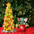 Christmas Silicone Fruit Fork Salad Fork Stainless Steel Children s Food Fork with Ceramic Cup Holder Reusable Fruit Fork Christmas Gift