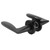 Entry Door Handle Lock Locking Lever Handle Set Reversible for Right Left Sided DoorsK Style