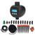 Automatic Irrigation Controller G3/4 Thread Touch Screen Automatic Watering Controller Garden Smart Irrigation Timer Controller Black 10m