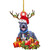 Christmas Cute Dog Wooden Pendant Lovely Gift Xmas Tree Hanging Decor Crafts for Friend Kid Gift 2021 Christmas Tree Ornament