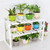 Multi‑Functional 2‑Layer Commodity Shelf Retractable Adjustable Storage Rack Kitchen Tools White