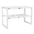 Multi‑Functional 2‑Layer Commodity Shelf Retractable Adjustable Storage Rack Kitchen Tools White