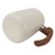 Milk Frothing Cup Inner Scale 304 Stainless Steel Dripless Spout Coffee Steaming Pitcher with Handle Pearl White 600ml