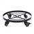 Mobile Flower Stand with Universal Wheels Metal Movable Flower Pot Stand