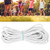 7mm 10m/32.8ft Strong Elasticity Round Elastic Rope Cord Sewing DIY Accessories White
