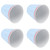 4Pcs/Set Imitation Porcelain Water Cup Originality Beverage Mug for Home School Restaurant