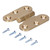Vintage Hinge Brass Concealed Folding Butt Hinge for Cabinet Door Drawer Wooden BoxesF294 Large