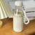 Water Bottle Portable with Rope Removable Cup Body Double Section Leak Proof for Office Home Vehicle Outdoor Beige