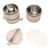 Insulated Food Jar Food Grade Stainless Steel Large Capacity 3 Tiers Stackable Lunch Box for School Picnic Camping Beige