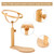 Embroidery Stand Hoop Wood Embroidery & Cross Stitch Hoop Ring Frame Adjustable Sewing Tools S