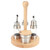Cruet Condiment Spice Pepper Jar Box Seasoning Storage Container Pot Rack Set Kitchen Cooking ToolRound