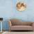 1Pc Moon Design Wall Hanging Clock Silent Watch for Living Room Bedroom Decoration(C)