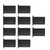 10Pcs Cable Routing Kit for Starlink Silicone Cable Feed Through Bushings,Wall Grommet for Starlink Ethernet Cable Black