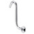 Bathroom Accessory 8inch 201 Stainless Steel High Rise S Curved Shower Extension Arm