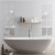 10PCS 4.5CM Mirror Wall Stickers Waistline Border Wall Decals Lightweight High Temperature Resistance Waist Line Sticker Acrylic Mirror Decoration