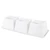 Innovative Keyboard Button Shape Cute Water Cup Drinking Cup Set with Tray for Home Use White
