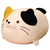Cat Plush Pillow Fat Cat Stuffed Animals Plushie Pillows Toy Cats Sleeping Pillow Cute Kitten Plush Cushion Soft Plush Gift for Kids Girlfriend