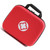 Empty First Aid Bag Waterproof Large Capacity Portable Red Hard Shell Medical Medication Organizer Bag for Outdoor Travel
