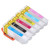 6 Pcs Ink Cartridge Reusable Black Cyan Magenta Yellow Light Cyan Light Magenta Printer Refill Ink Cartridge Replacement T2431 T2432 T2433 T2434 T2435 T2436