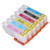 6 Pcs Ink Cartridge Reusable Black Cyan Magenta Yellow Light Cyan Light Magenta Printer Refill Ink Cartridge Replacement T2431 T2432 T2433 T2434 T2435 T2436