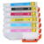 6 Pcs Ink Cartridge Reusable Black Cyan Magenta Yellow Light Cyan Light Magenta Printer Refill Ink Cartridge Replacement T2431 T2432 T2433 T2434 T2435 T2436