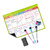 Magnetic Dry Erase Calendar Whiteboard Fridge Magnet Flexible Daily Message Stickers with 3 Board Pen 1 Eraser for Weekly Monthly Organizer Schedule Planner To Do List Notepad Wall Set A3 16.5*11.8in