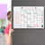 Magnetic Dry Erase Calendar Whiteboard Fridge Magnet Flexible Daily Message Stickers with 3 Board Pen 1 Eraser for Weekly Monthly Organizer Schedule Planner To Do List Notepad Wall Set A3 16.5*11.8in