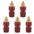 5Pcs Brass Binding Post Nickel Plated Inverter Terminal for Electronic Instruments AutomobilesRed