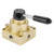 HV-03 G3/8 3 Positions 4 Ways Pneumatic Air Flow Control Rotary Hand Lever Valve