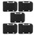 5Pcs Lithium Battery Storage Rack Shelf Bracket Belt Slot for Makita 18V Fixing DevicesBlack