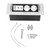 Concealed Socket Brass PC Recessed Desktop Ground Outlet for Office Factories